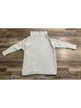 Free People Ottoman Slouchy Tunic Womens Small Light Blue Cowl Neck Sweater